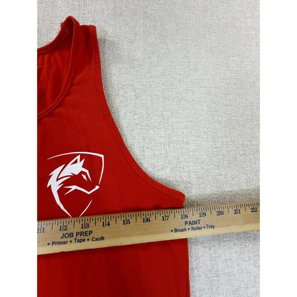 Alphalete Women's Medium Red Graphic Logo Sleeveless Athletic Tank Top Workout